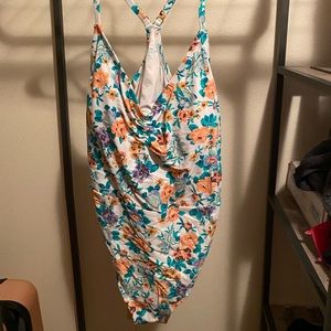 Rue21 Plus floral swimsuit